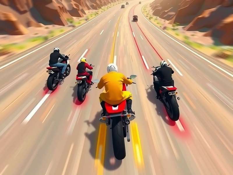 Turbo Surge Rush gameplay screenshot showing high-speed racing action